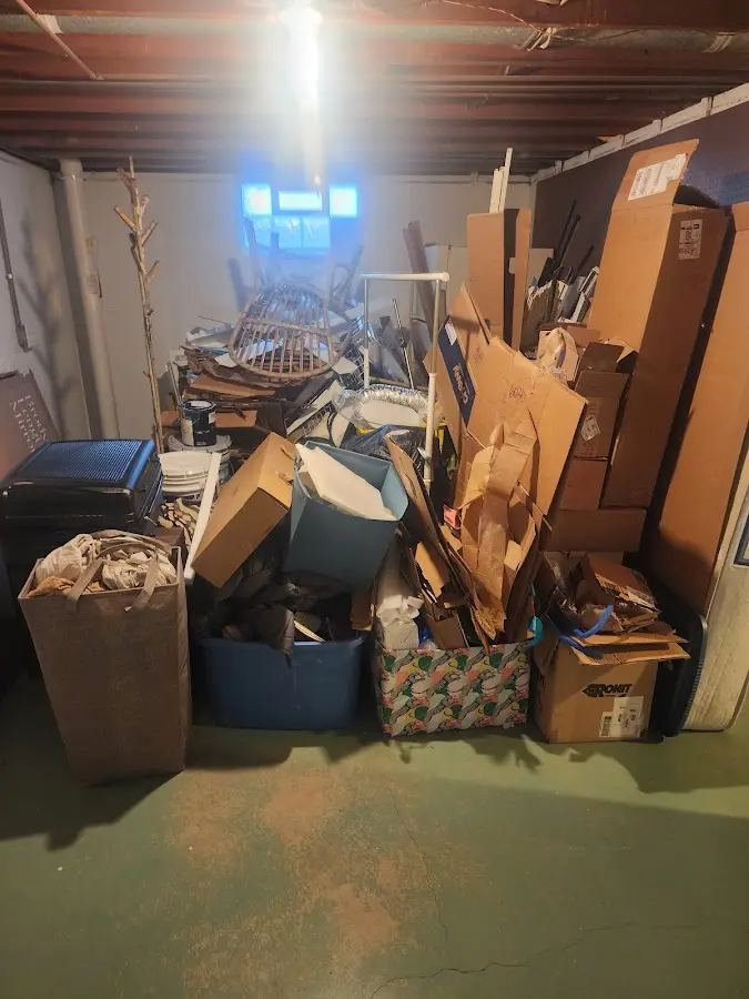 Roll-off dumpster container at job site for 20 Yard Dumpster Rental in Elkhart